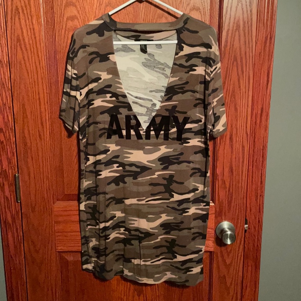 M camo T-shirt dress!
